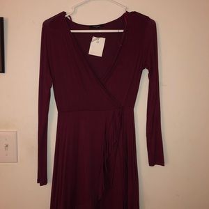 Maroon Mini Dress
